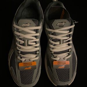 Avia Gray and White Athletic Shoes